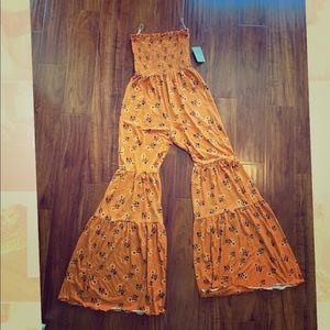 Strapless Wide-leg Jumpsuit